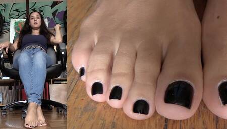 PEDICURE SLAVE RULES - Jamie Daniels, POV, Foot Fetish, Foot Domination, Foot Slave - WMV