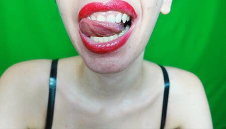 oil on my lips and on my chin