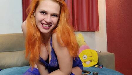 Cigar love - smoking and inhaling in a sweater