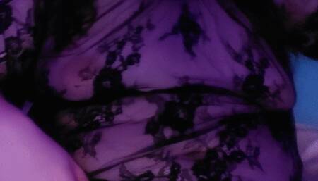 sexy trans girl in lingerie masturbates cums over 5 times