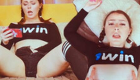 Pigtailed teen watched hentai was caught by stepbrother then fucked in all holes and creampied