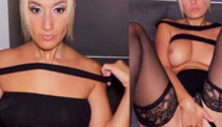 I get sexy for the first date with a man and record myself masturbating so he can see me!