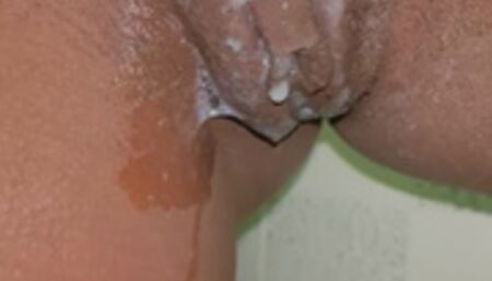 Cream dripping pussy squirt