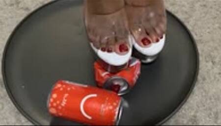 Can crushing in clear heels