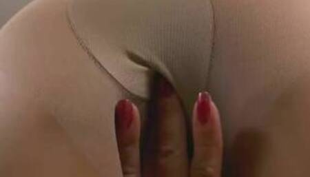 latin mature woman takes white cock in ass and pussy