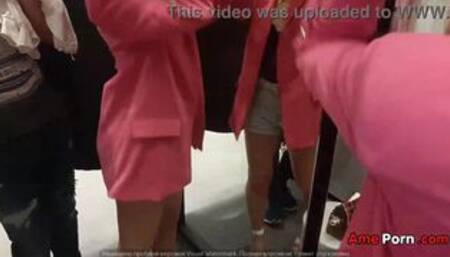 Depraved Friend Asked Me To Go With Her To The Fitting Room