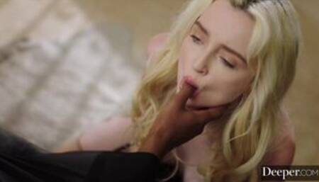 Deeper. Petite Blondie Lexi gets filled by Anton's thick BBC