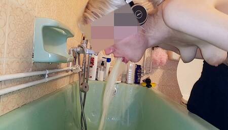 POV! girl puking ! i projectile vomit and then i finger my pussy