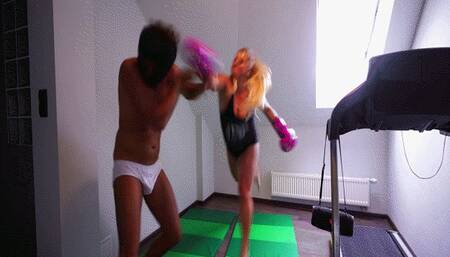 Hard knockout for cheating husband SD MP4(480*360)HD