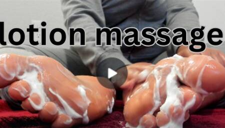 Lotion foot rub