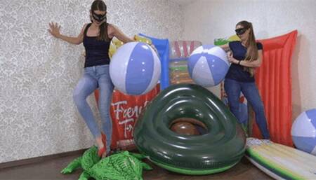 4 high heels destroy your inflatables