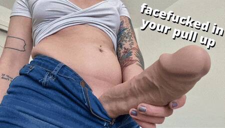 after the gloryhole: futa femdom sissy chastity & diaper fetish blowjob - HD