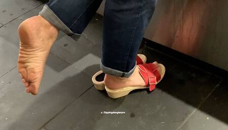 Dipping Wooden Clogs Shoeplay In the Kitchen 1