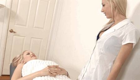 In This Long Clip, The Massage Table Becomes the Site of Lesbian Foot Worship!