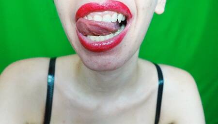 oil on my lips and on my chin