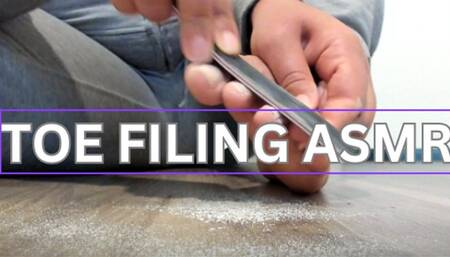 Toe nail filing ASMR