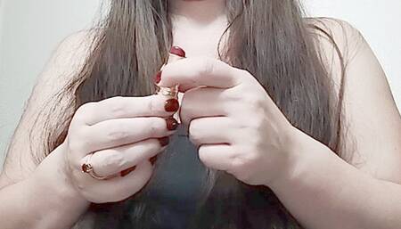 Surgical gloves then leather gloves layered sweaty ???? ASMR