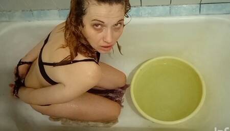 Negative immersion for a female slave