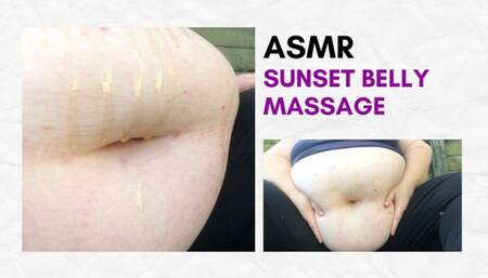 SSBBW belly massage at sunset ASMR 1080
