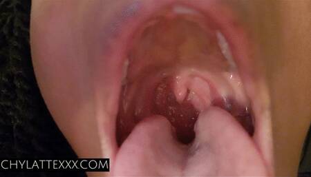 Bad Breath and Filthy Tongue - Tongue Fetish Moaning Fetish Uvula Fetish - 1080 MP4