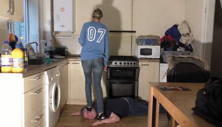 Head & Hands Trampled Under Chelsea's Mary Janes