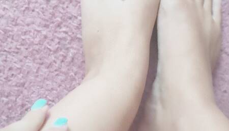 My beautiful feet and wrinkled soles for admiring