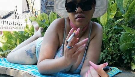 Mistress Catrina Pawsin making you my little ashtray - findom