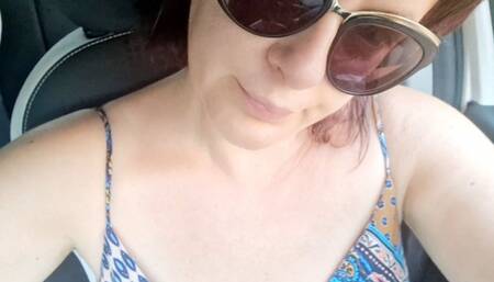 Riding in sandals and pedal pumping revving hardcore - Red chanel nail polish on toenails 4K