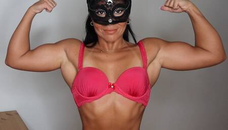 Muscular woman eats too much and vomits - Lalo Cortez and Vanessa (custom clip)