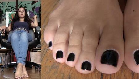 PEDICURE SLAVE RULES - Jamie Daniels, POV, Foot Fetish, Foot Domination, Foot Slave - MP4