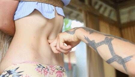 Brutal belly training for Sangini (HD)