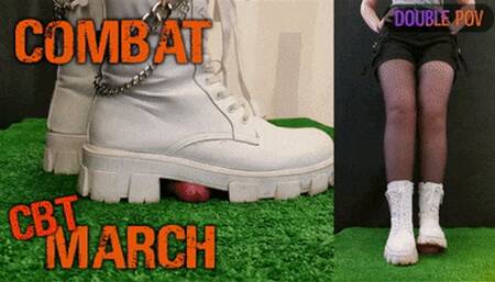 Combat Girl Marching on Your Cock and Balls (Double Version) - TamyStarly - CBT, Bootjob, Shoejob, Ballbusting, Combat, March, Boots, Trample, Trampling, Crush, Crushing