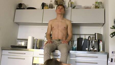 Cute Twink Raul Foot Tickling & Sensual Worship