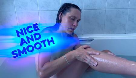 Nice and Smooth Legs in The Bath (HD)
