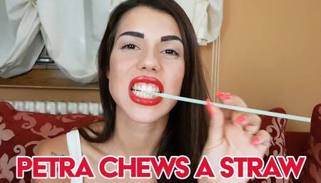 Petra chews a straw - HD
