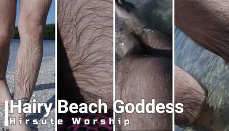 Hairy Beach Goddess