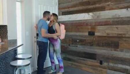 busty stepmom and daughter share huge cock