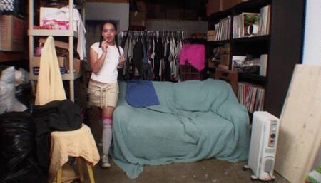 Hard doggy style fuck in the pussy satisfies this sexy young black girl