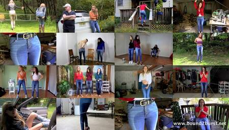 Cadence's Jeans Wetting Collection (MP4 1080p) - Cadence Lux, Jasmine St James, Vonka Romanov, Juliette March & Laci Star