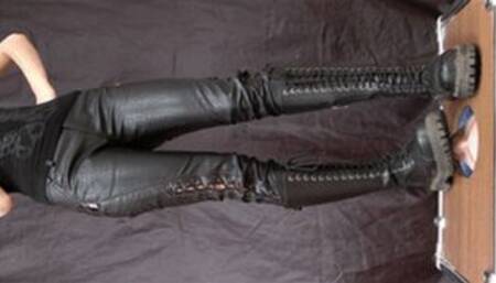 College girl tramples my floor-face with dirty Doc Martens boots (part 4 of 5), flo220x 1080p