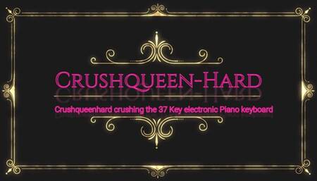 Crushing and Stomp the 37 Key electronic Piano keyboard for you in heels and sandals with nylons