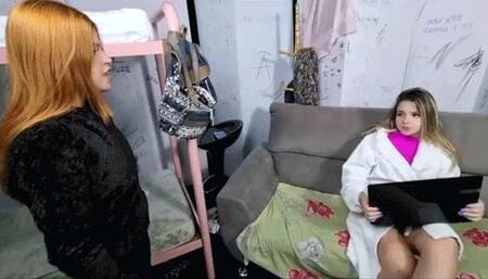 FEET DOMINATION EXTREME HUMILIATION FROM THE TOP RED HAIR DOMINATRIX - I WILL DESTROY YOUR BODY WITH MY FEETS SWEET BLONDE! - FULL FILM