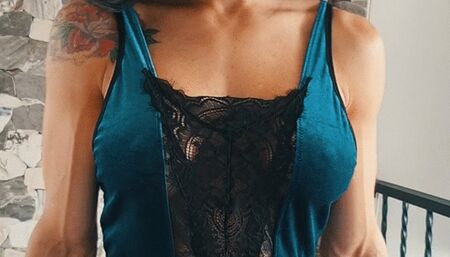 Crying in a fence - Tape bondage