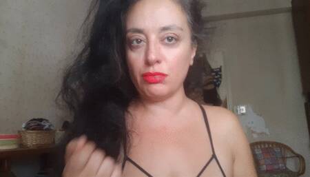 YOUR LEATHER BELT AROUND MY SEXY NECK