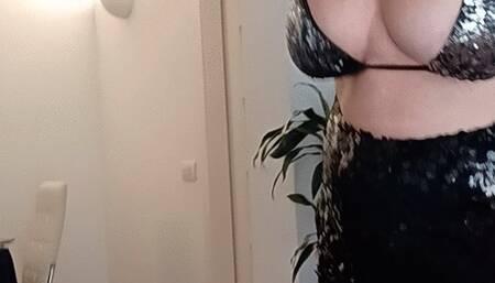 Alessandra Acciaio dancing in handcuffs