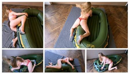 EXCLUSIVE: EMILY FUCKS AND BLOWS OFF INFLATABLE BOAT 17 TIMES