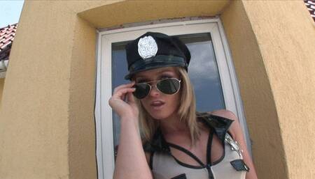 Horny stud bangs ablonde babe on the red couch after getting BJ