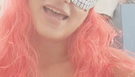 watch my mouth suking and liking lillipop thinking of uor dick and saliva on tits