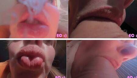 Kissing Lips Blowjob Cumplay 2_MP4 4K