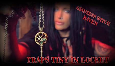GIANTESS WITCH RAVEN TRAPS TINY IN LOCKET
